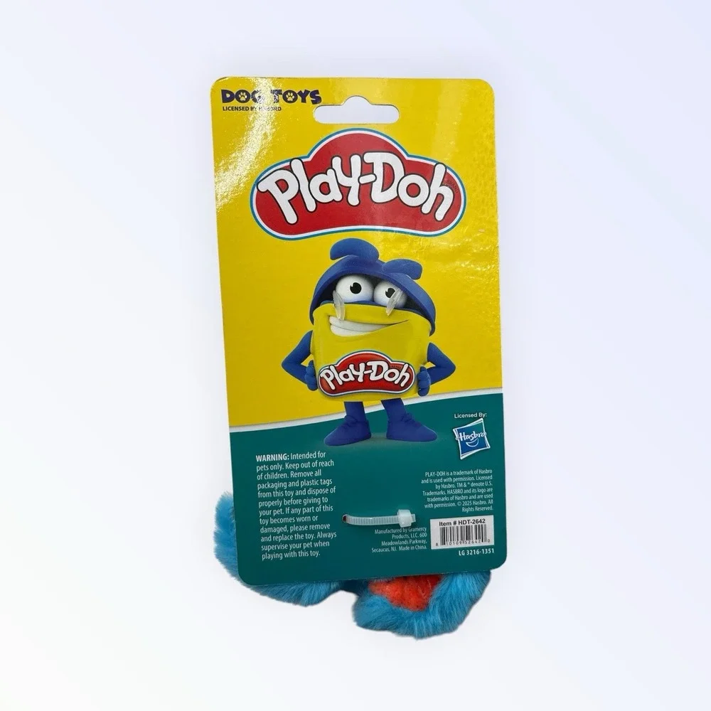 Hasbro Brand New Play-doh Dog Toy Squeak And Crinkle Hdt-2642 6.5